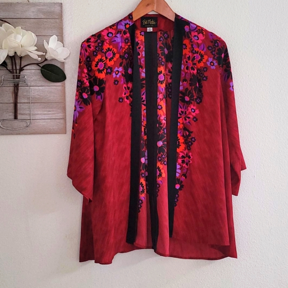 Bob Mackie Wearable Art Kimono - image 1